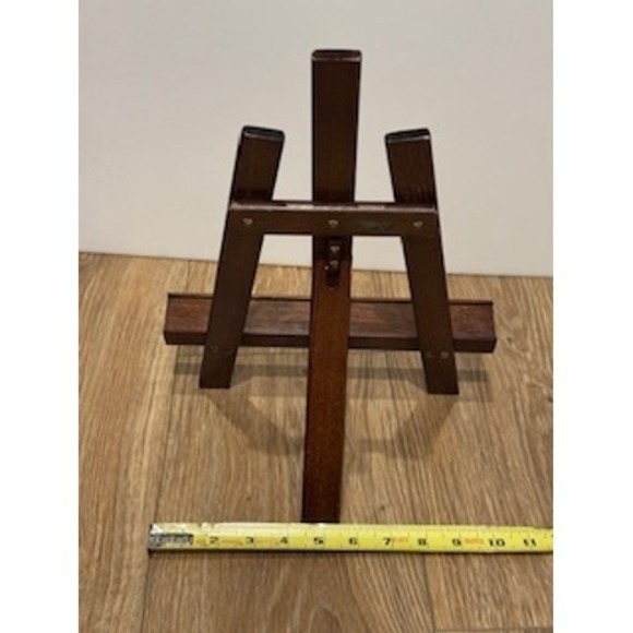 Wooden Display Easel Tabletop Large Art Stand Photo Holder Dark Brown - Picture 11 of 12